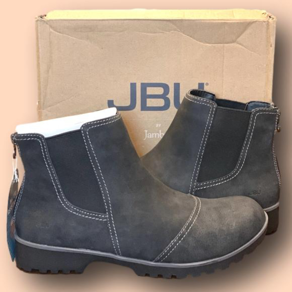 JBU by Jambu Women's Peacock Water Resistant Ankle Boot, NWT, Sz 11 M, black